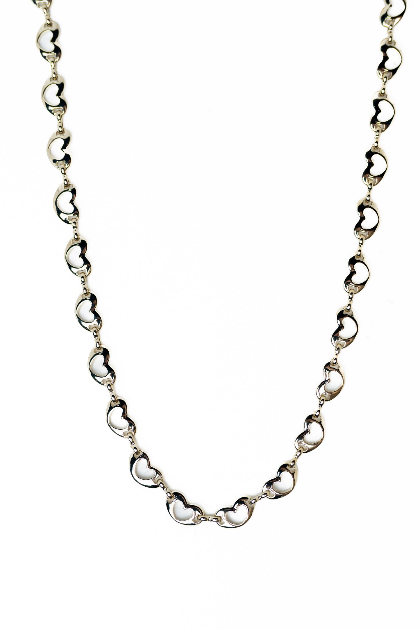 Heartline Necklace - Metallic Linen