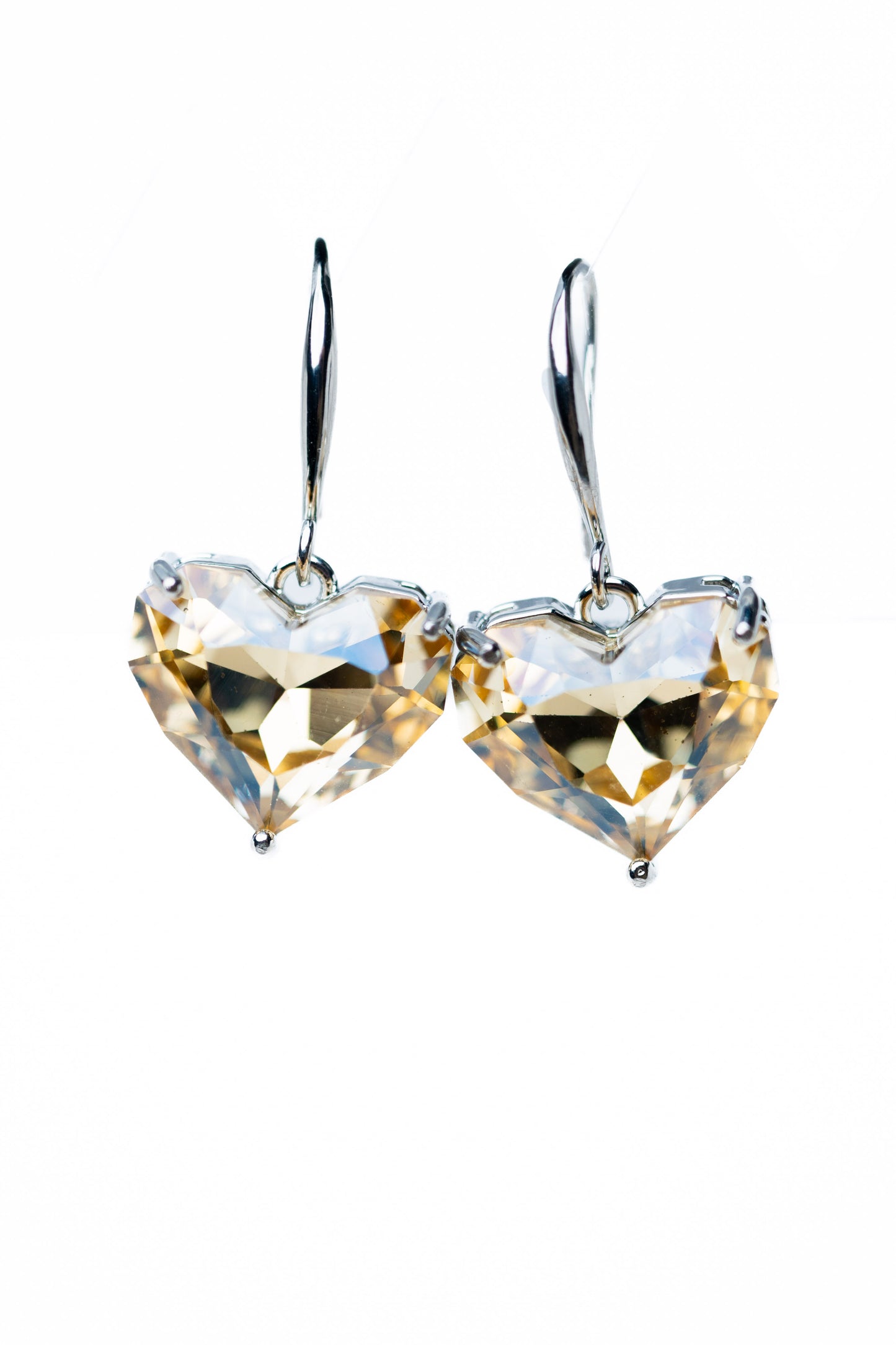 Glow Heart Earrings - Champagne