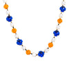 Lucy In The Sky Necklace - Royal Blue Orange