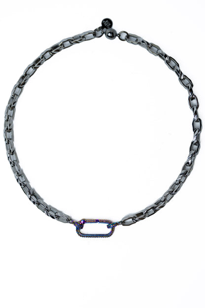 Ophelia Claire Necklace - Gunmetal Mystic