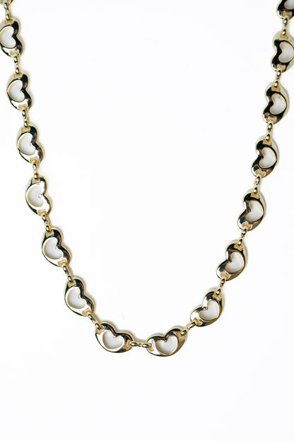 Heartline Necklace - Metallic Moonlight