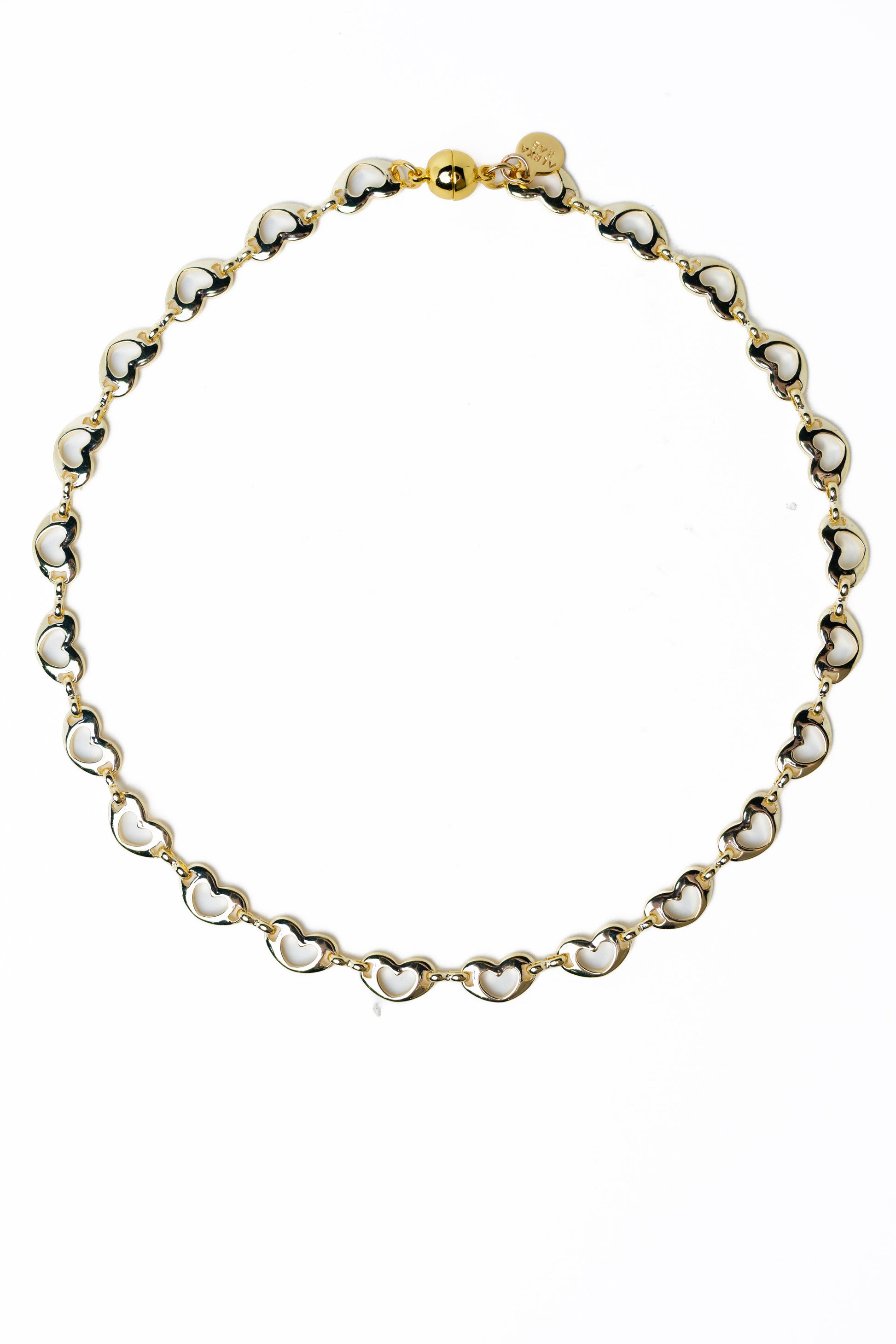 Heartline Necklace - Metallic Moonlight