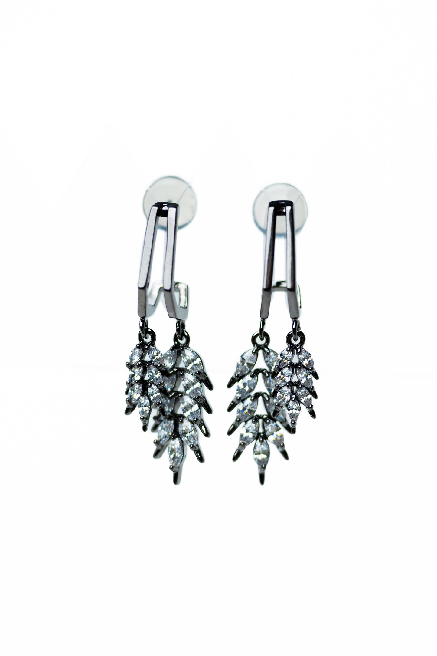Ivy Shine Earrings - Gunmetal