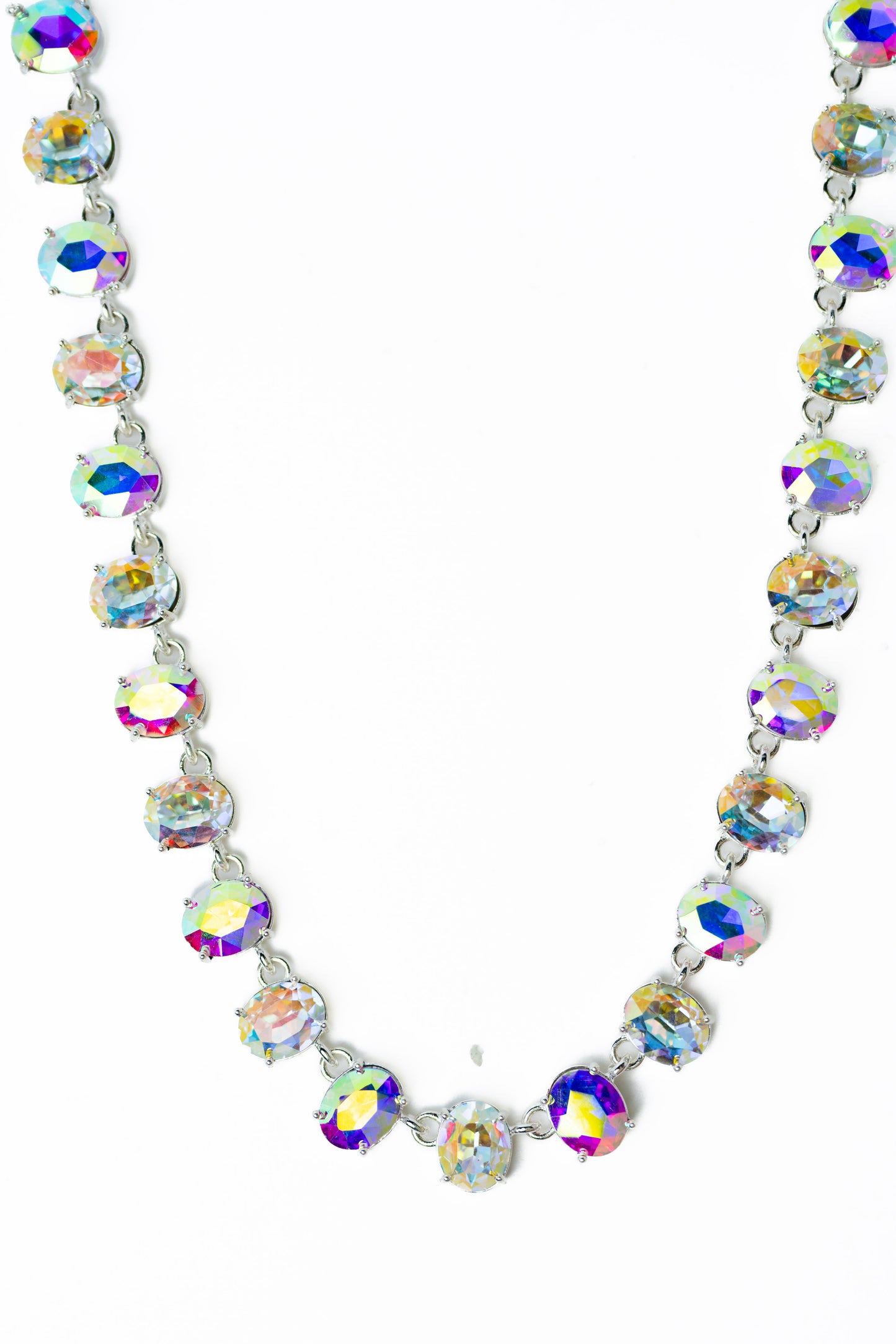 Wildest Dreams Necklace - Liquid Metallic Pearl White Snow Glow