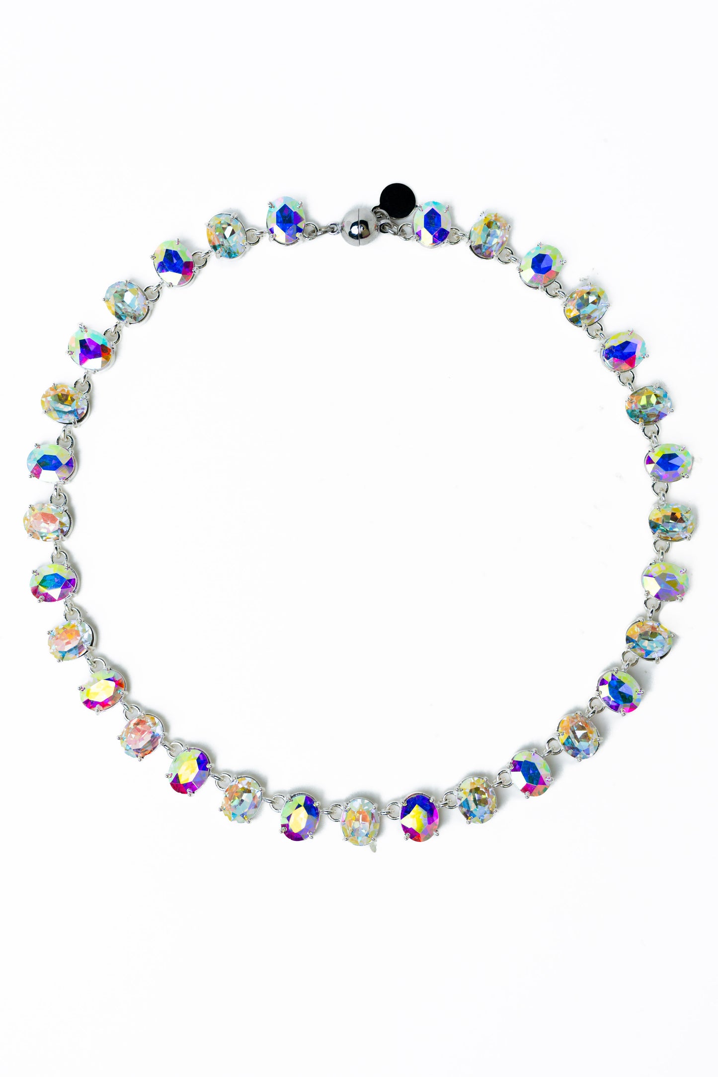 Wildest Dreams Necklace - Liquid Metallic Pearl White Snow Glow
