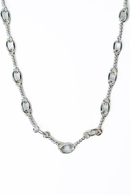 Kyoto Necklace - Liquid Metallic Pearl White