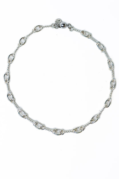 Kyoto Necklace - Liquid Metallic Pearl White