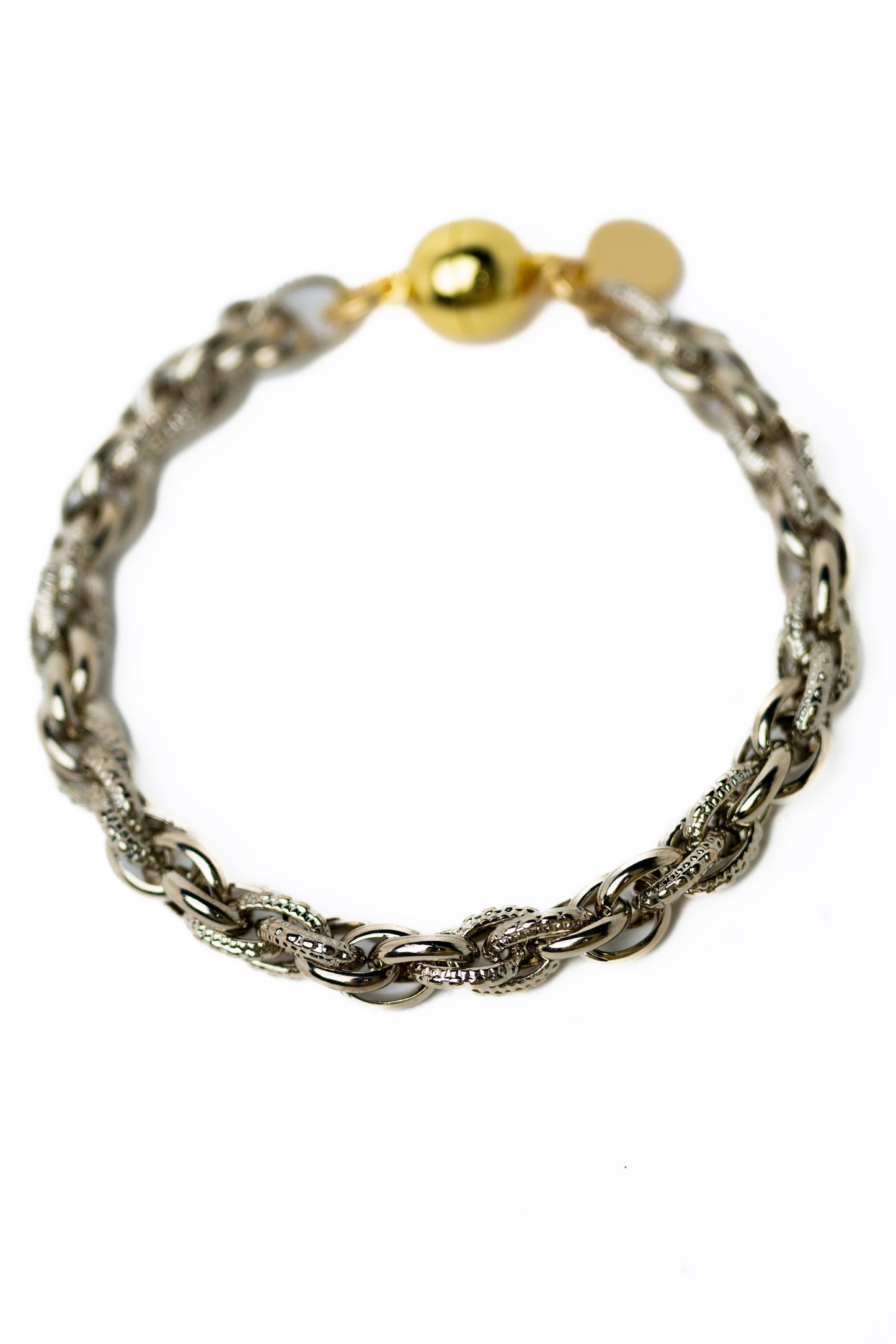 Mila Bracelet - Metallic Linen