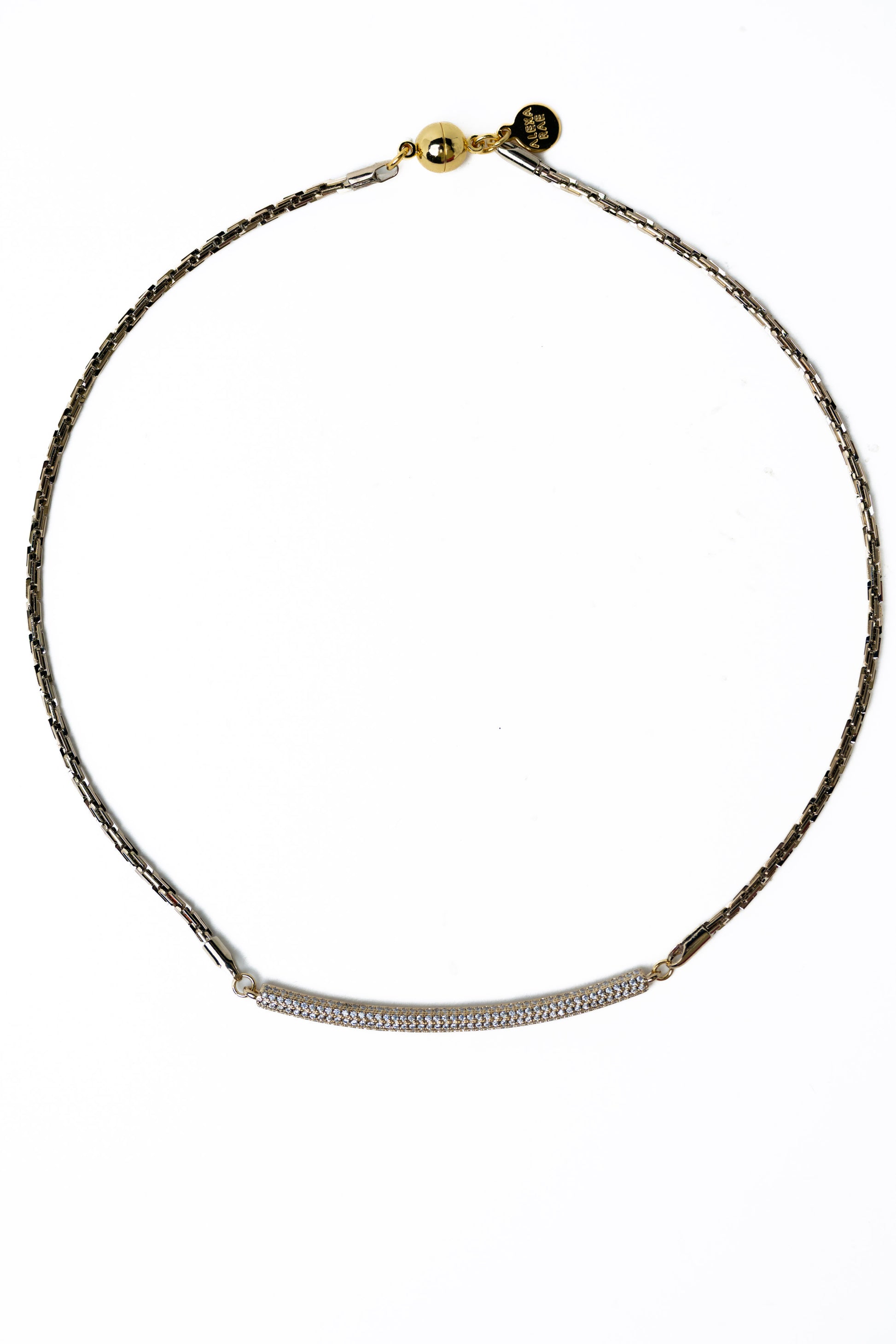 Selene Necklace - Metallic Linen