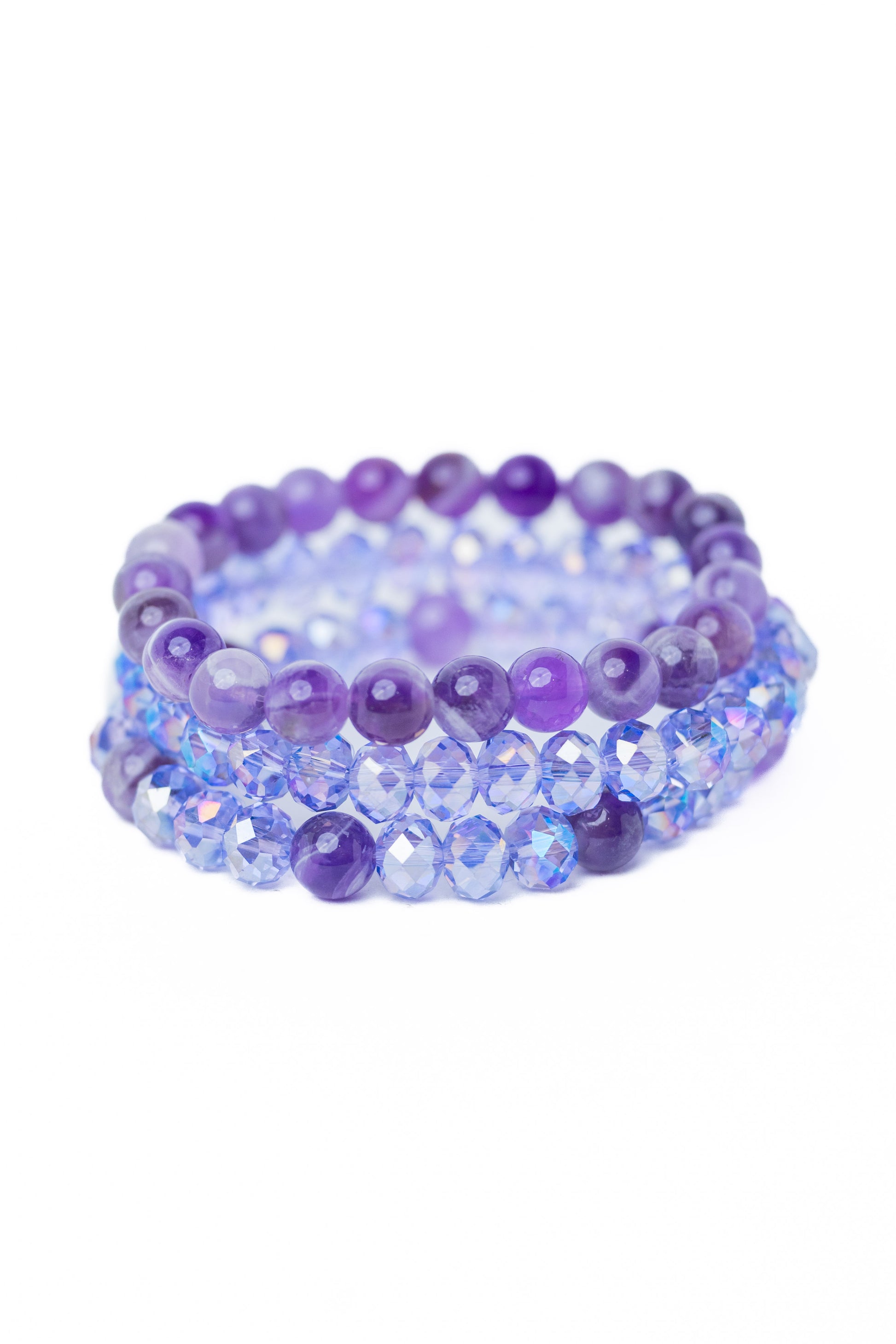 Laurie Bracelet Set - Amethyst
