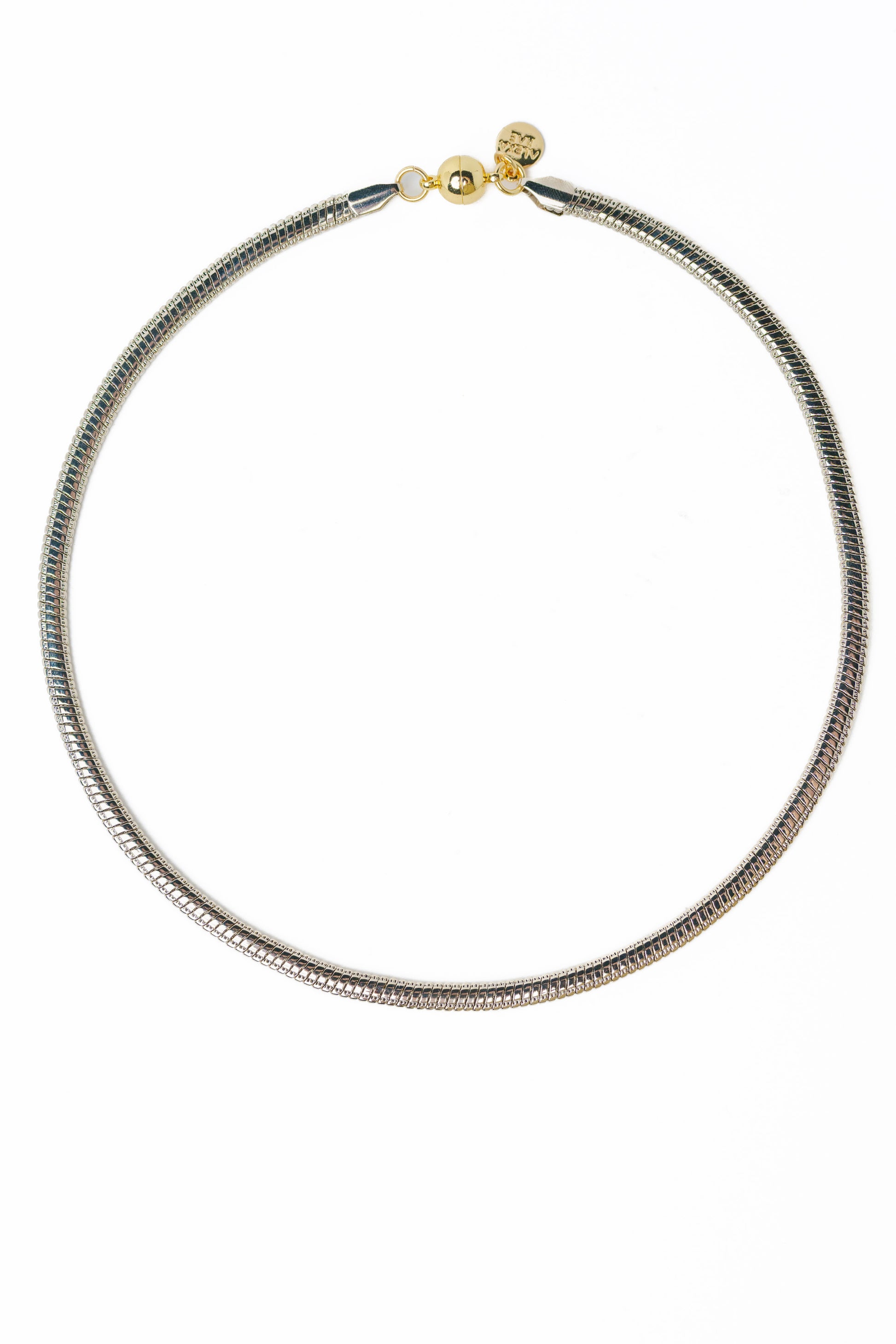 Calia Necklace - Metallic Linen