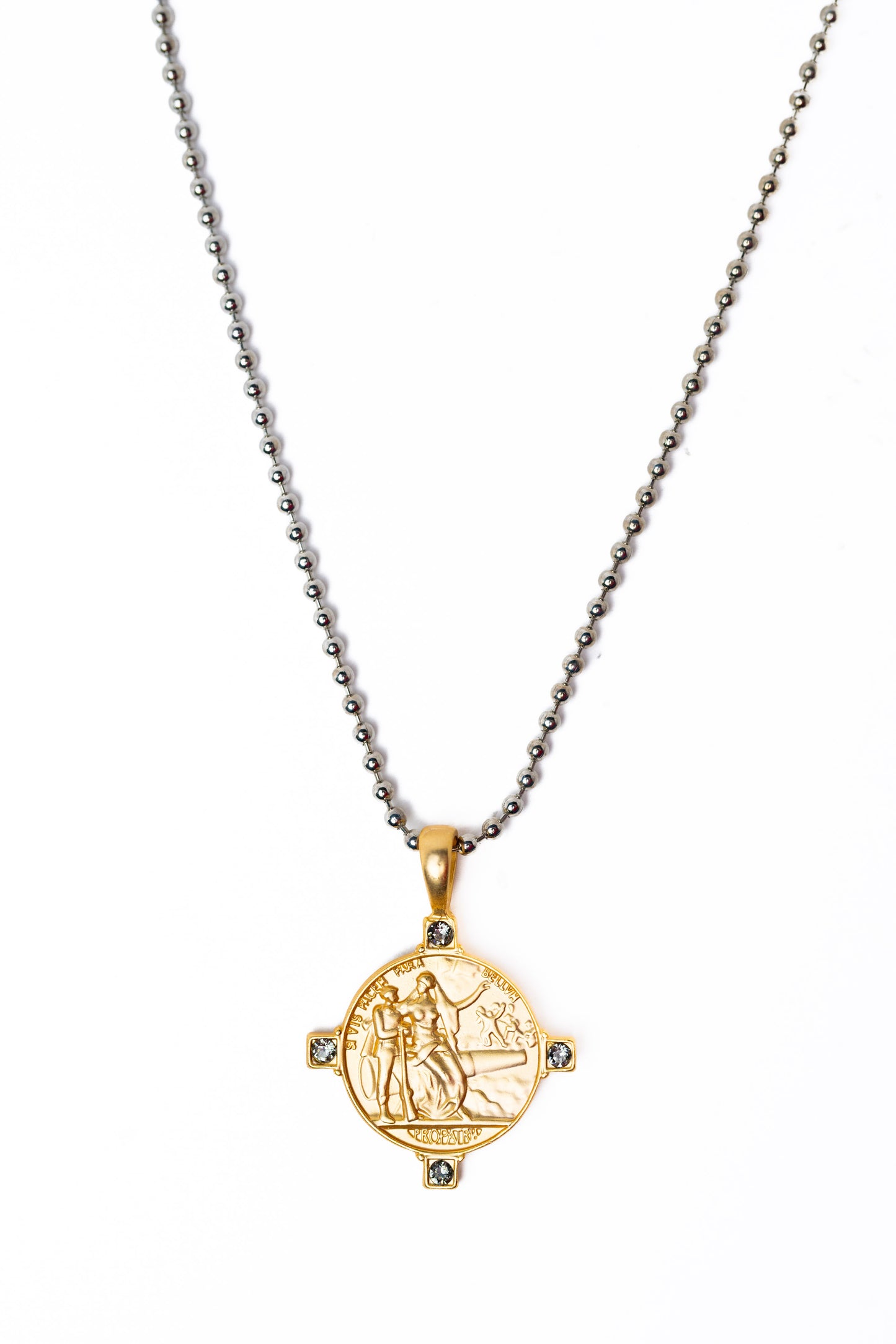 Heavenly Guard Necklace - Silver Gold