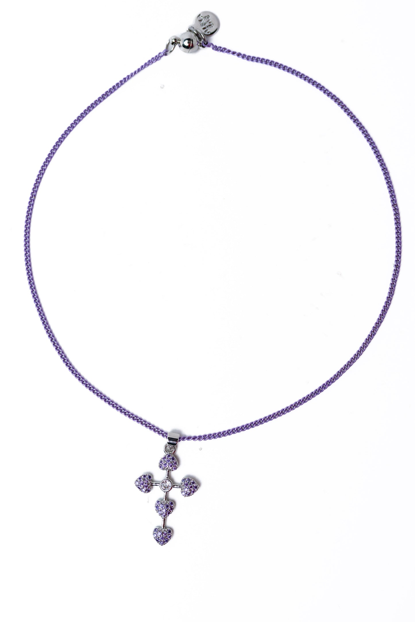 Divine Cross Necklace - Lavender