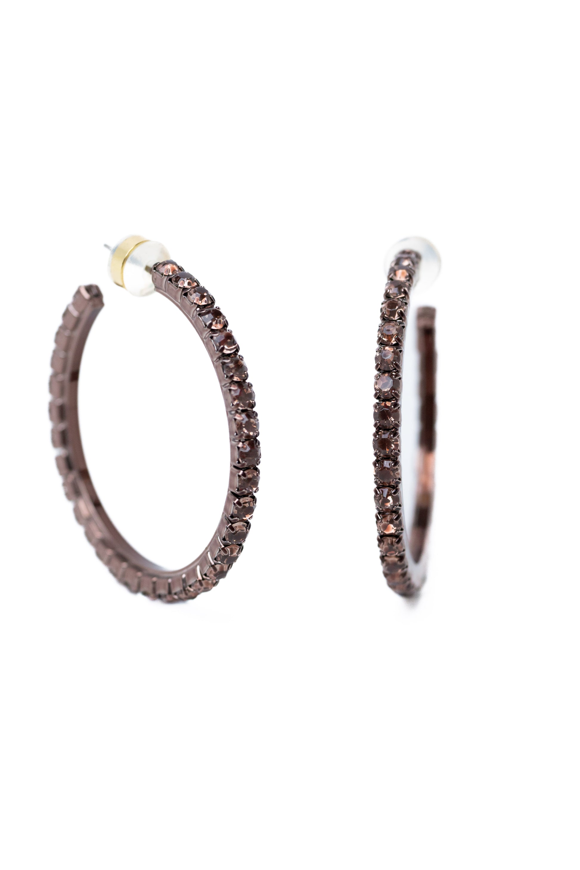 Breakfast At Tiffany's Earrings- Metallic Truffle