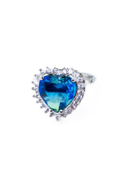 Midnight Lover Ring - Silver Sapphire