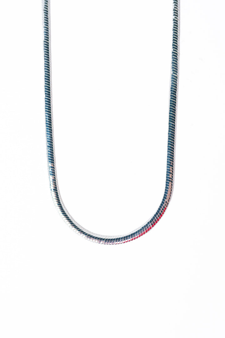 Forever Young Necklace - Liquid Metallic Pearl White