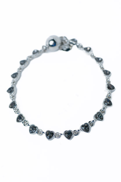 Burning Love Bracelet - Silver Smokey