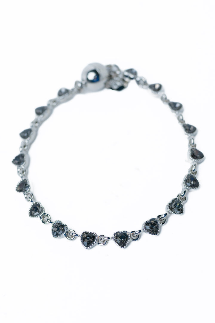 Burning Love Bracelet - Silver Smokey