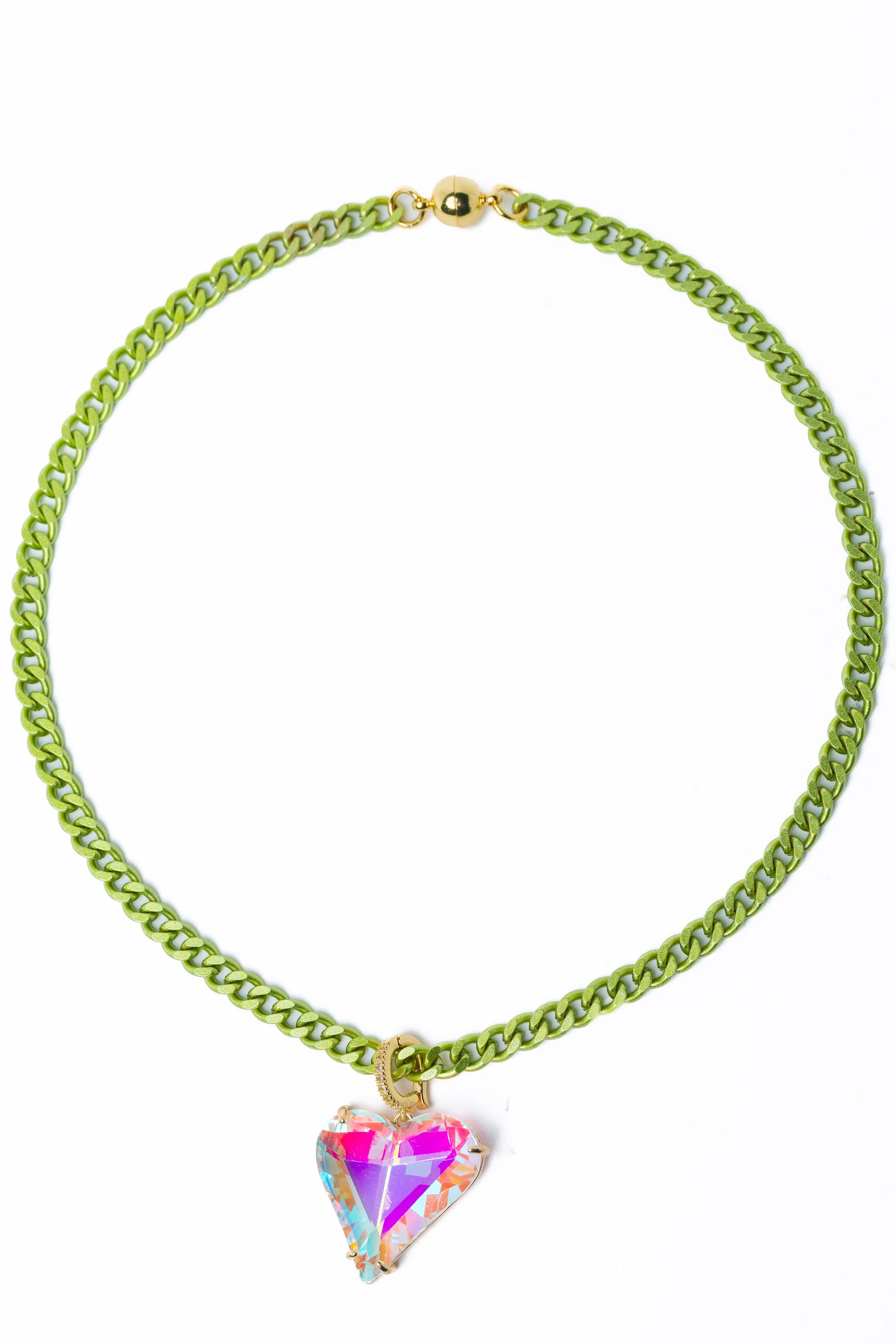Caroline Necklace - Metallic Matcha Gold
