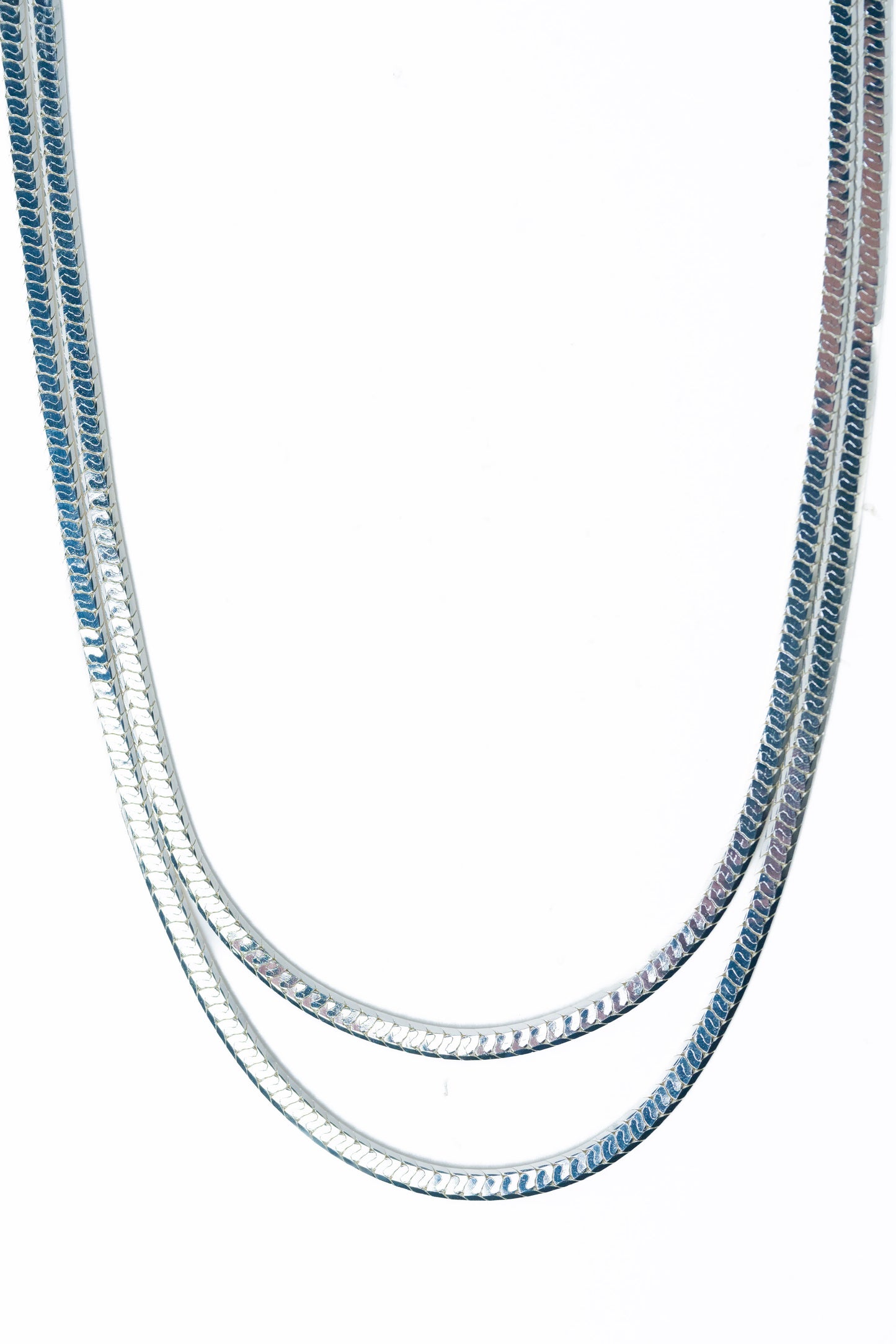 Don't Stop Me Now Necklace - Liquid Metallic Pearl White