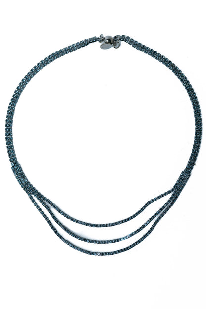 Twin Spark Necklace - Metallic Milky Way