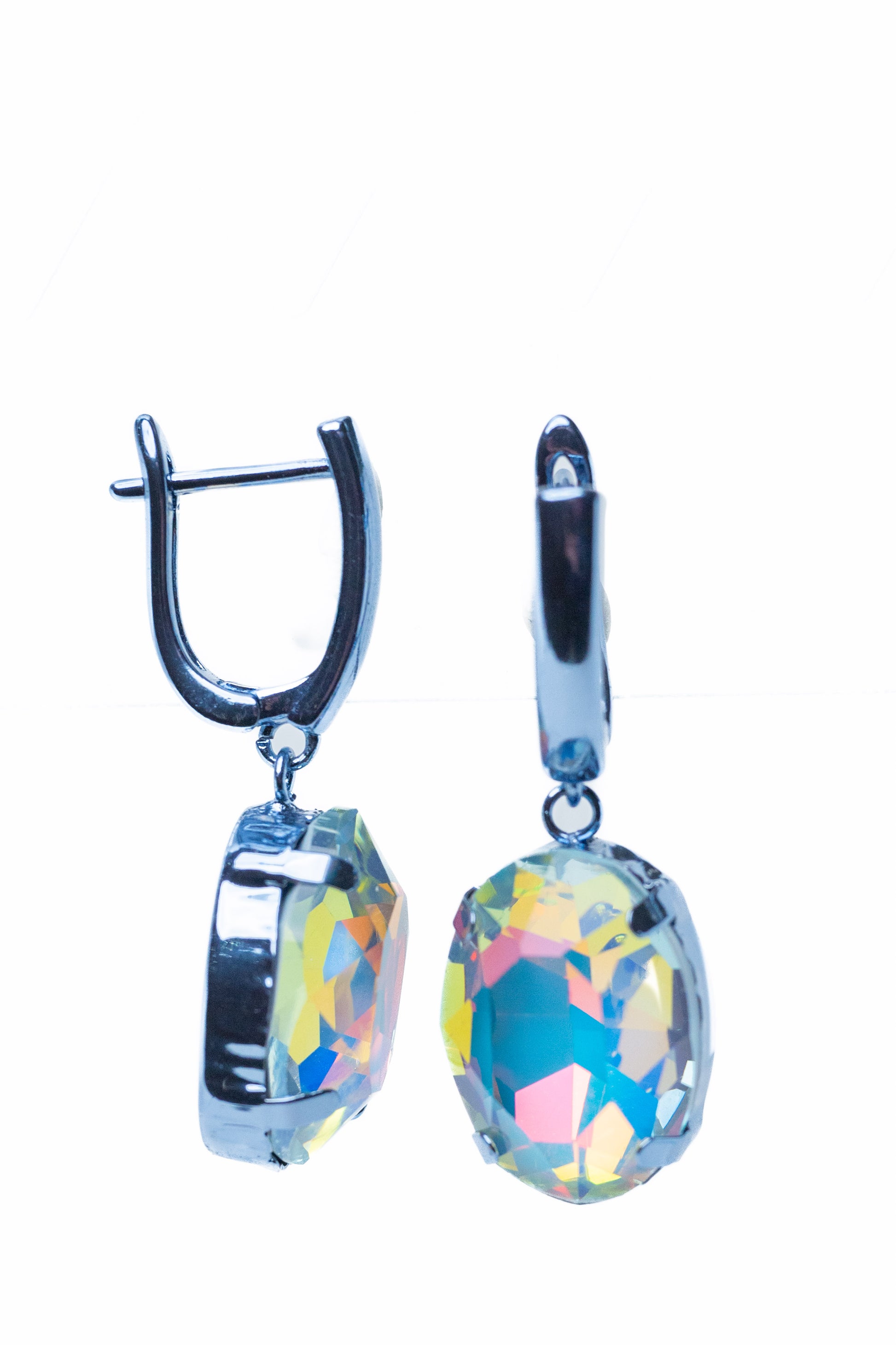 Bali Earrings - Metallic Storm Blue