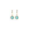 Come Away Tonight Earrings - Gold Turquoise