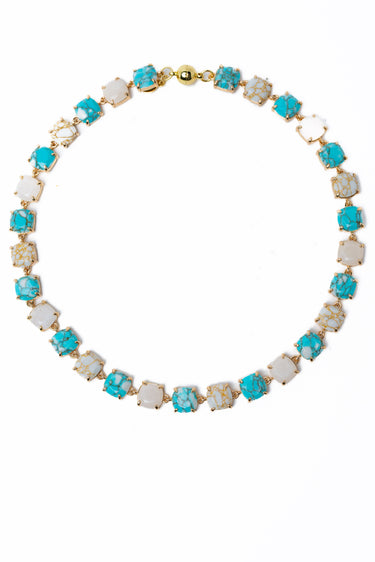 Wild Wild West Necklace - Gold Turquoise
