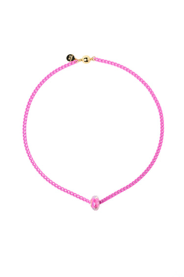 Pop Star Necklace - Neon Pink