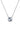 Crystal Glow Square Necklace - Gunmetal Smokey