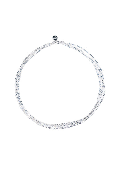 Eastside Necklace - Liquid Metallic Pearl White