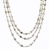 Bella Necklace - Metallic Linen