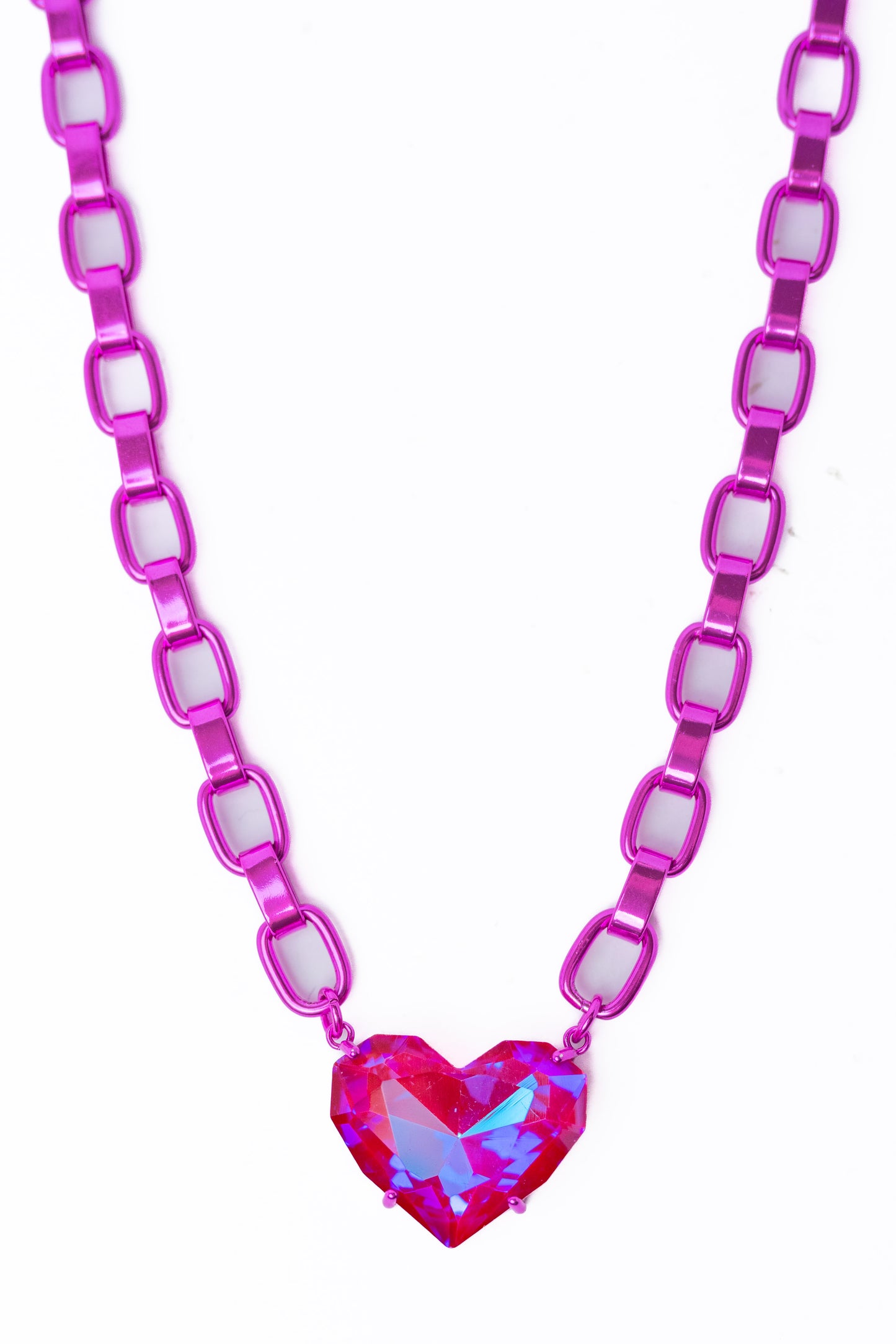 Summer Love Necklace - Metallic Candy Pink