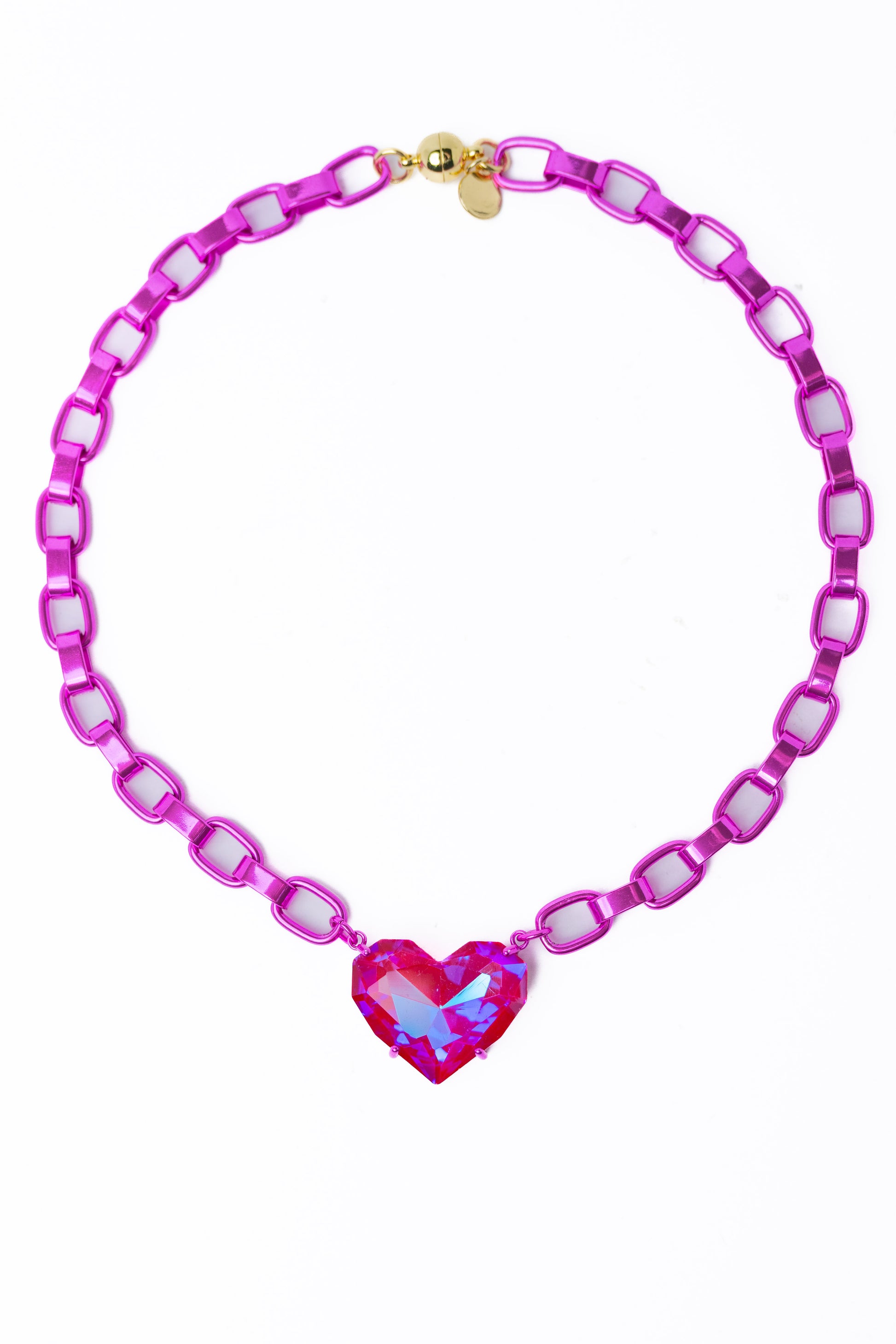 Summer Love Necklace - Metallic Candy Pink