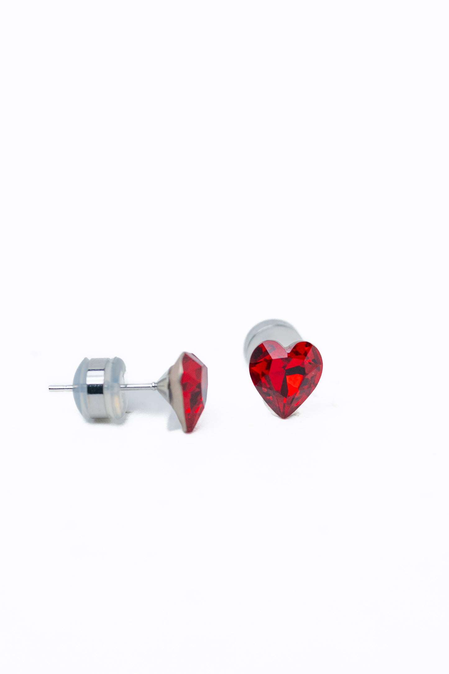 Radiant Love Earrings - Silver Rouge
