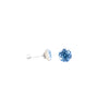 Prim Earrings Round - Silver Light Blue