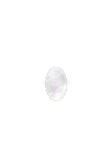 Mirror Ring - Metallic Pearl White