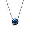 Crystal Glow Round Necklace - Summer Night