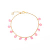 Candy Rain Anklet - Neon Pink