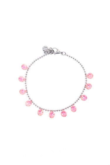 Candy Rain Anklet - Neon Pink