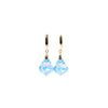 Versailles Earrings - Gold Neon Sky Blue