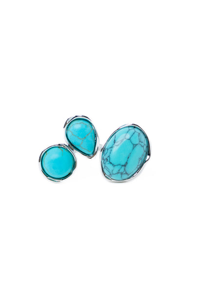 Santa Fe Ring - Silver Turquoise