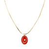 Gigi Necklace - Gold Carnellian