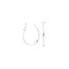 Melly Earrings - Metallic Pearl White