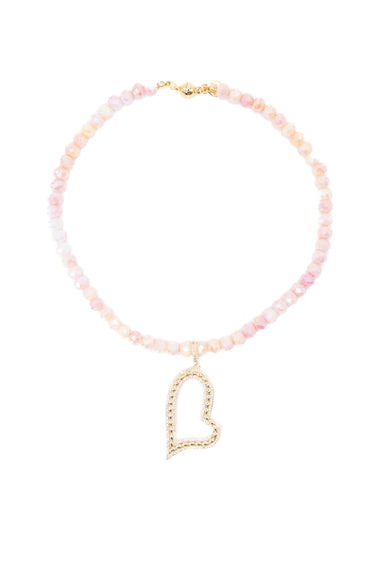 Raine Love Necklace - Gold Strawberry Lemonade
