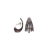 Camille Earrings - Liquid Metallic Chocolate