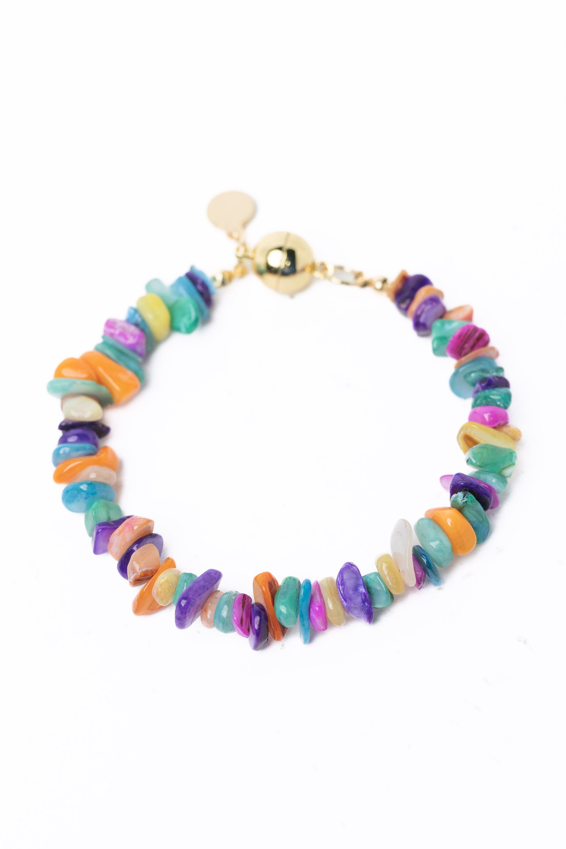 Sunset Heart Bracelet - Gold Pastel Pop