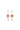 Wanderheart Earrings - Gold Coral Mist