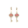 Wanderheart Earrings - Gold Coral Mist