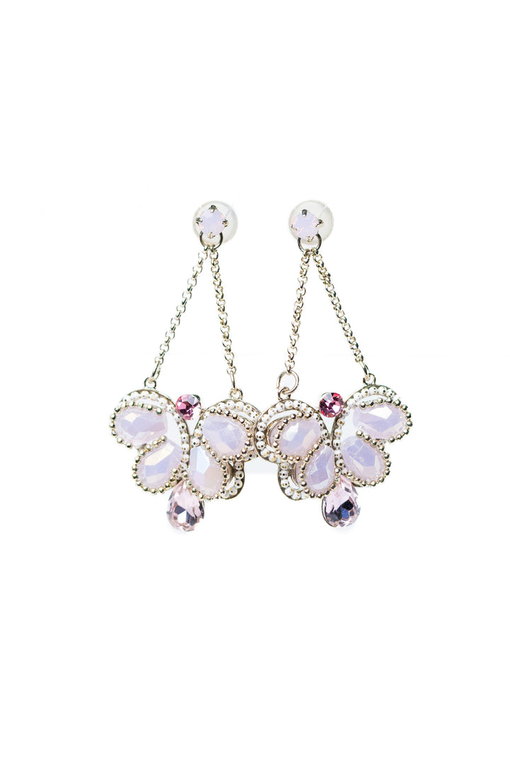 Lulu Earrings - Metallic Linen Petal